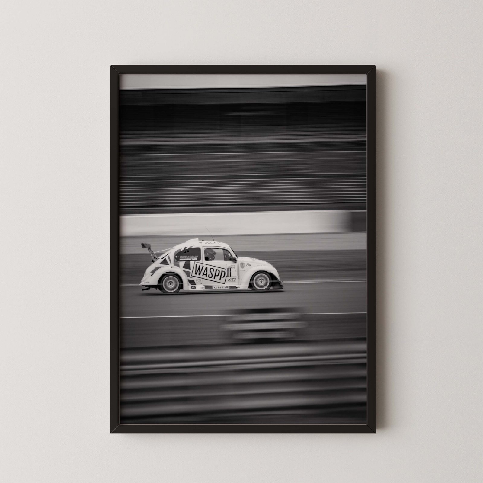 Classic VW Beetle Racing Poster