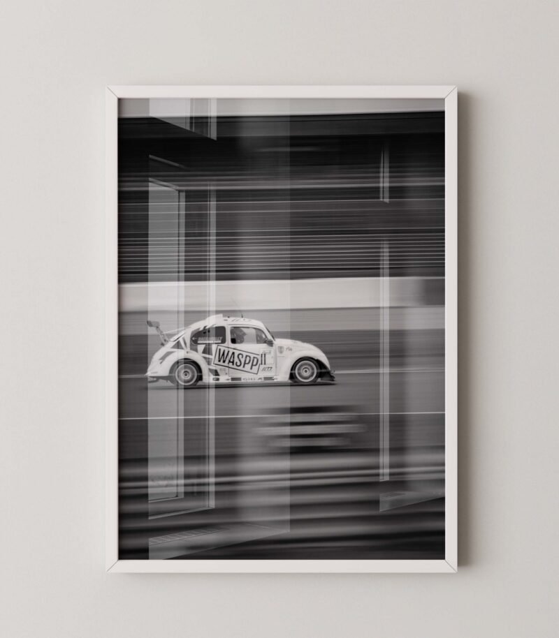 Classic VW Beetle Racing Poster