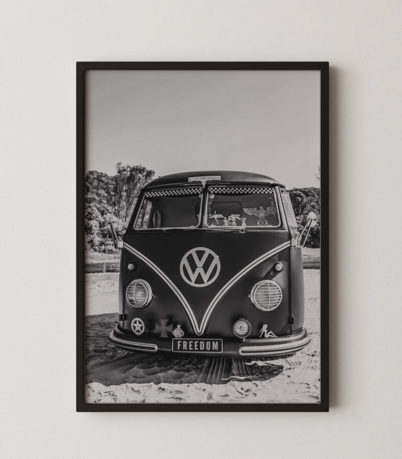 Vintage VW Campervan Print
