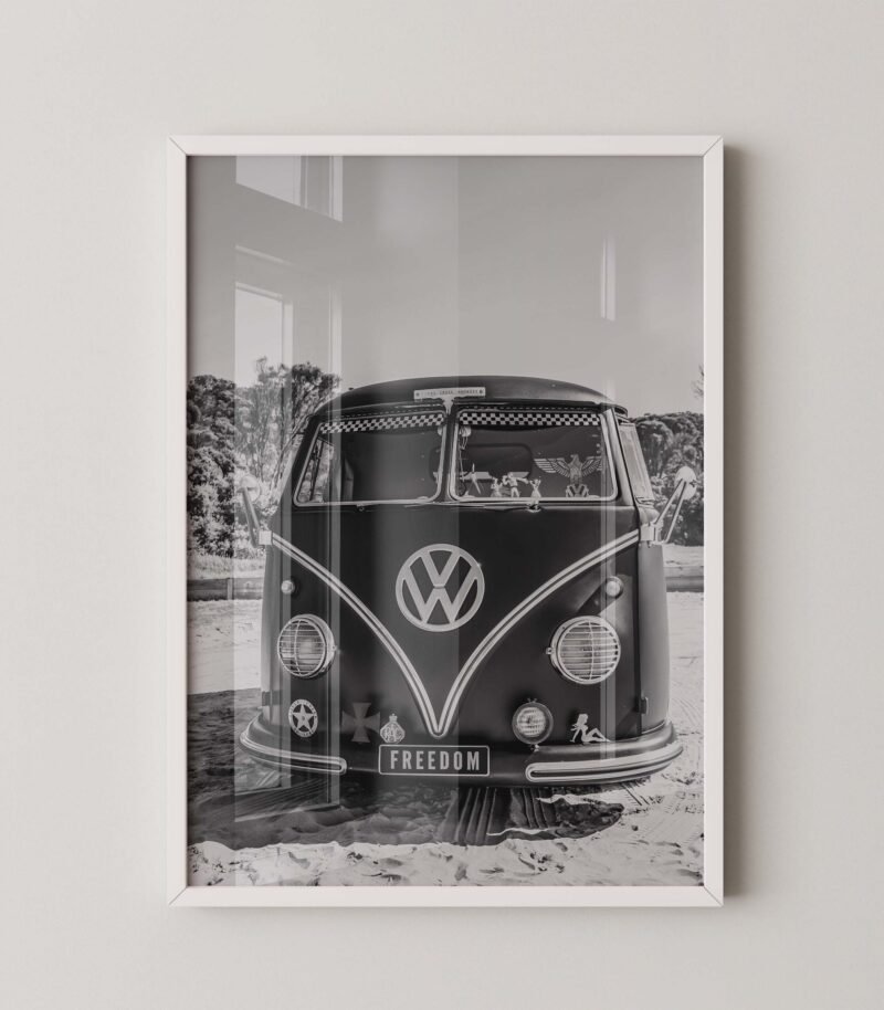 Vintage VW Campervan Print