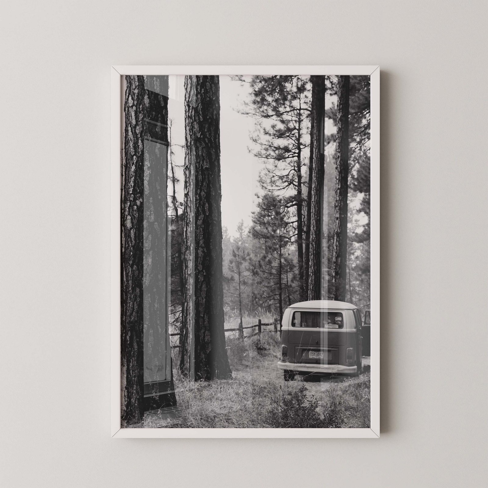 Vintage VW Campervan Print - Image 2